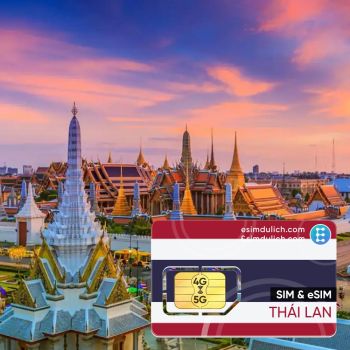 Sim Du Lịch Thái Lan (Thailand) 7 Ngày Tốc Độ Cao 30 Phút Gọi